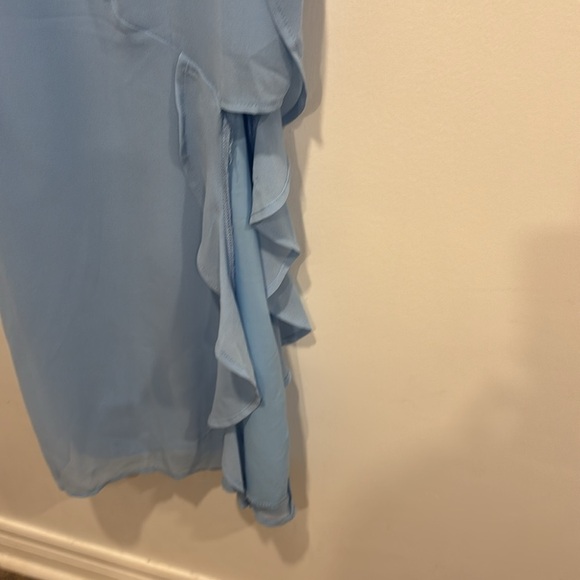 Elegant Blue Spaghetti Strap Dress - Picture 7 of 8